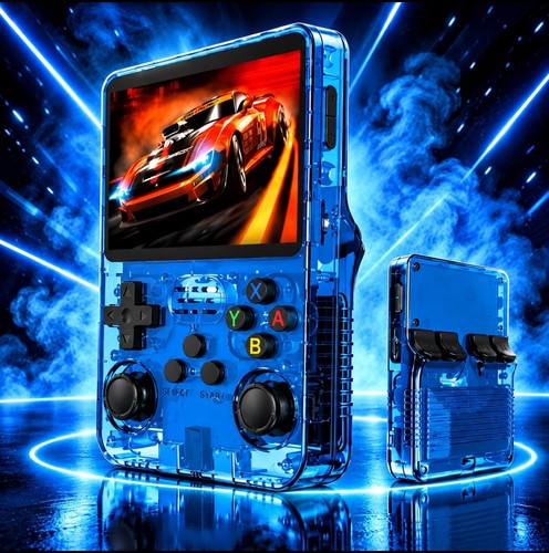 Console portatile retrò blu